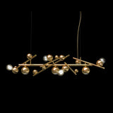 Galaxy Linear Pendant by Brand Van Egmond - Brass