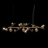 Galaxy Linear Pendant by Brand Van Egmond - Aged Brass