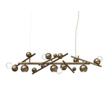 Galaxy Linear Pendant by Brand Van Egmond - Aged Brass