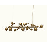 Galaxy Linear Pendant by Brand Van Egmond - Burnished Brass