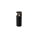 Glen Outdoor Bollard by Kuzco - Small, Black in white background