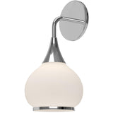 Chrome-Opal Matte 1 Light Hazel Wall Sconce by Alora