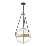 Harmony Pendant Light by Alora Mood - Large, Brushed Gold/ Clear Water Glass