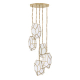 Heera Multilight Suspension By Eurofase - Gold, 5 Lights