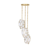 Heera Multilight Suspension By Eurofase - Gold, 3 Lights