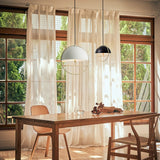 Huan Pendant By Seed, Size: Small / Medium, Finish: Matte Black / White