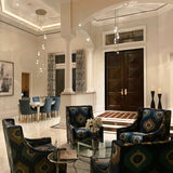Il Pezzo Mancante 12 Cluster Chandelier in Living Room