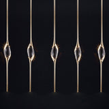 Gold Il Pezzo Mancante 12 Long Chandelier by Il Pezzo Mancante