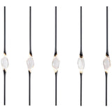 Black-Gold Il Pezzo Mancante 12 Long Chandelier by Il Pezzo Mancante