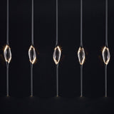 Black-Gold Il Pezzo Mancante 12 Long Chandelier by Il Pezzo Mancante