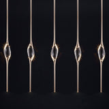 Champagne Il Pezzo Mancante 12 Long Chandelier by Il Pezzo Mancante