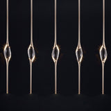 Champagne Il Pezzo Mancante 12 Long Chandelier by Il Pezzo Mancante
