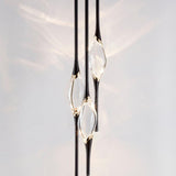 Black-Gold Il Pezzo Mancante 12 Round Chandelier by Il Pezzo Mancante