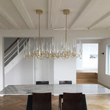 Il Pezzo Mancante 3 Long Chandelier in Dining Room