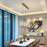 Il Pezzo Mancante 3 Long Chandelier in Dining Room
