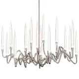 Nickel Il Pezzo Mancante 3 Round Chandelier by Il Pezzo Mancante