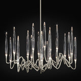 Nickel Il Pezzo Mancante 3 Round Chandelier by Il Pezzo Mancante