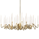 Gold Il Pezzo Mancante 3 Round Chandelier by Il Pezzo Mancante
