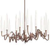 Bronze Shadow Il Pezzo Mancante 3 Round Chandelier by Il Pezzo Mancante