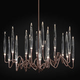 Bronze Shadow Il Pezzo Mancante 3 Round Chandelier by Il Pezzo Mancante