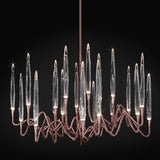 Rose Bronze Il Pezzo Mancante 3 Round Chandelier by Il Pezzo Mancante