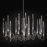 Black Nickel Il Pezzo Mancante 3 Round Chandelier by Il Pezzo Mancante