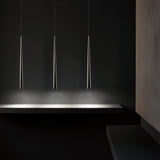 IO 3 Light Linear Suspension Light by Itama, Finish: White, Black, Concrete, Size: Mini, Large, | Casa Di Luce Lighting