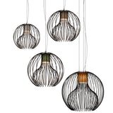 Icaro Ball Pendant By Modo Luce, Finish: Black