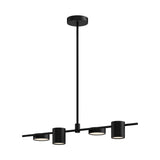 Jayden Linear Suspension by Kuzco - Black, In white background
