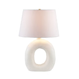 Kalahari Table Lamp By Renwil - Off White Line Shade