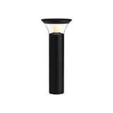 Kingsbury Outdoor Bollard by Kuzco - Medium, Black in white background