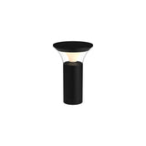 Kingsbury Outdoor Bollard by Kuzco - Small, Black in white background