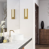 Kismet Wall Light By Alora, Finish: Vintage Brass