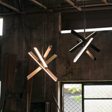 Konnect Pendant By Seed, Finish: Matte Black / Champagne Gold