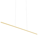 Vega Minor Linear Pendant By Kuzco, Size: Medium, Finish: Brushed Gold