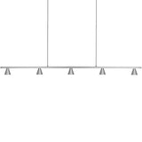 Large Brushed Nickel Dune Linear Suspension by Kuzco