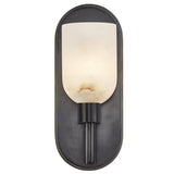 Lucian Wall Sconce By Alora, Finish: Urban Bronze, Shade Material: Alabaster