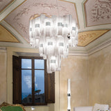 La Lollo Chandelier by Slamp, Color: Gold, White, Pewter, Gradient, Size: Medium, Large, X-Large, | Casa Di Luce Lighting