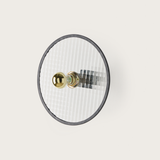 Lass Wall Light By Aromas Del Campo, Transparent grid, Black edge, Fitting - Shiny Gold, , | Casa Di Luce Lighting