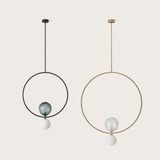 Level Pendant Light By Aromas Del Campo, Finish: Matte Black<br>Old Gold