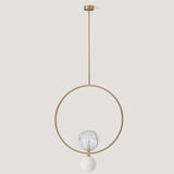 Level Pendant Light By Aromas Del Campo, Finsih: Old Gold, Size: Medium