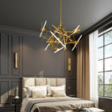 Linea Chandelier by Brand Van Egmond - Burnished Brass, Lifestyle