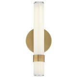Madison Single Wall Light By Alora, Finish: Vintage Brass