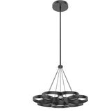 Maestro LED Chandelier By Kuzco, Size: Medium, Finish: Black
