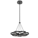 Maestro LED Chandelier By Kuzco, Size: Medium, Finish: Black