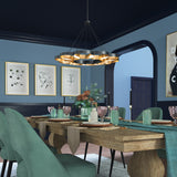 Maestro LED Chandelier By Kuzco, Size: Large, Finish: Gold