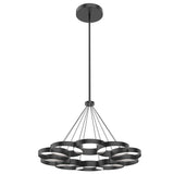 Maestro LED Chandelier By Kuzco, Size: Large, Finish: Black