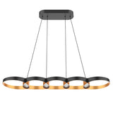 Maestro LED Linear Chandelier By Kuzco, Finish: Gold
