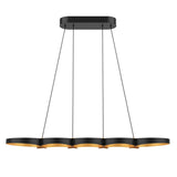 Maestro LED Linear Chandelier By Kuzco, Finish: Gold