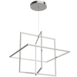Mondrian LED Pendant By Kuzco, Size: Medium, Finish: Nickel
